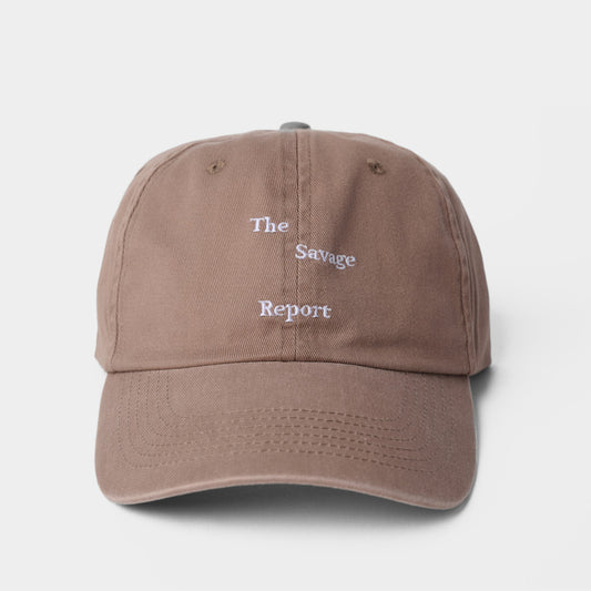 Wave logo cap brown