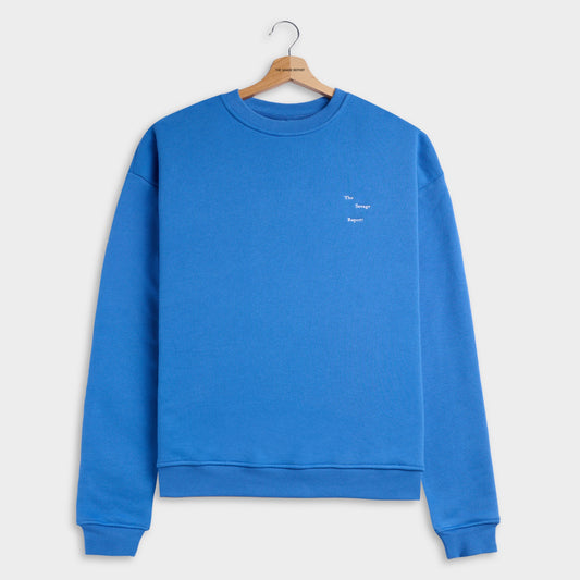 Wave Logo Crewneck Blue